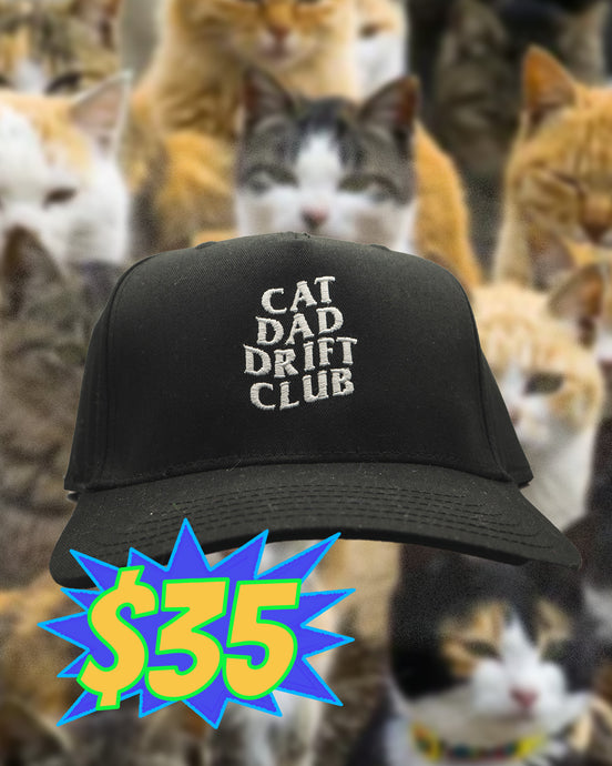 Cat Dad Drift Snapback Hat