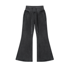 Load image into Gallery viewer, Vintage Washed Flared Fleece Pants